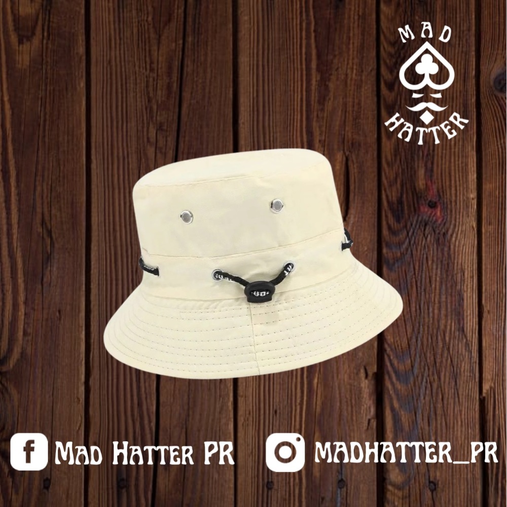 Mad Hatter BEIGE BUCKET HAT
